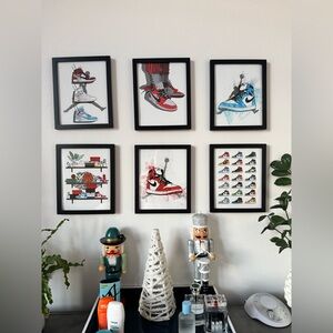 Air Jordan Sneaker Art Collection - Wall Gallery